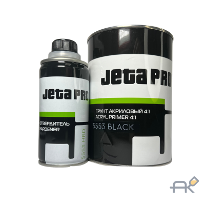 Грунт JETA PRO (5553) 4+1 акриловый 0.8л+0.2л чёрный